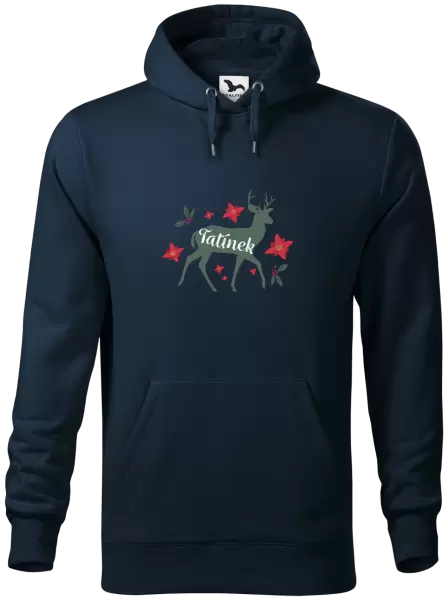 Pánská mikina Jelen s květinami - tatínek