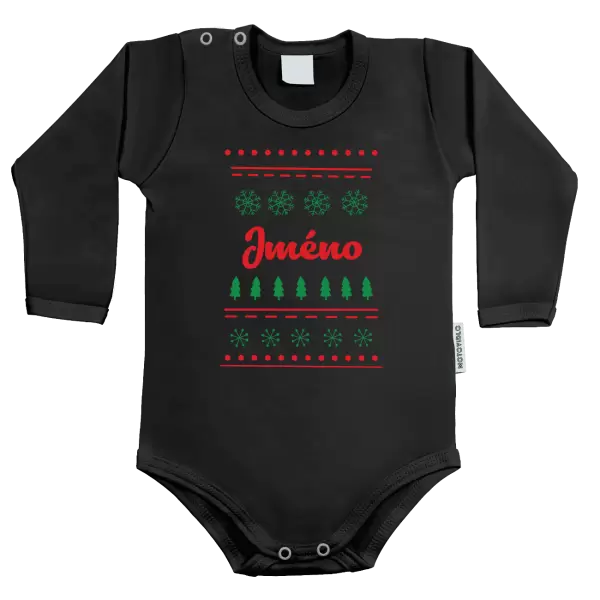 Dětské body Stromečky a vločky - jméno