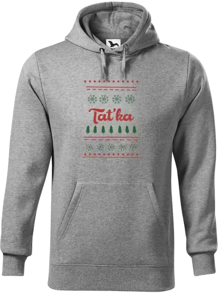 Pánská mikina Stromečky a vločky - taťka