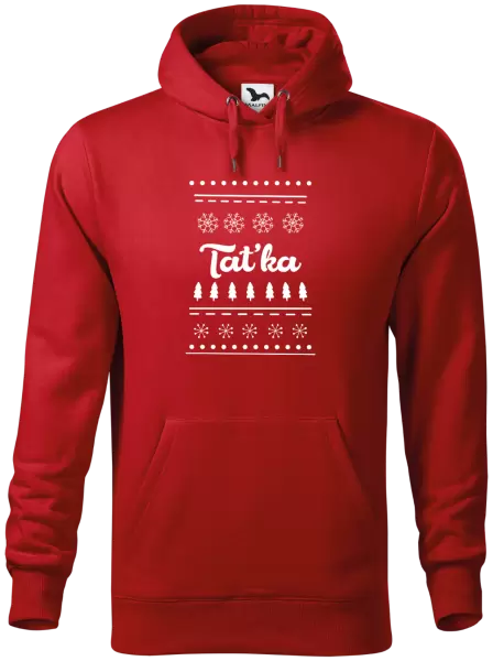 Pánská mikina Stromečky a vločky - taťka