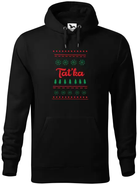 Pánská mikina Stromečky a vločky - taťka