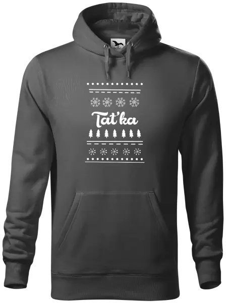 Pánská mikina Stromečky a vločky - taťka