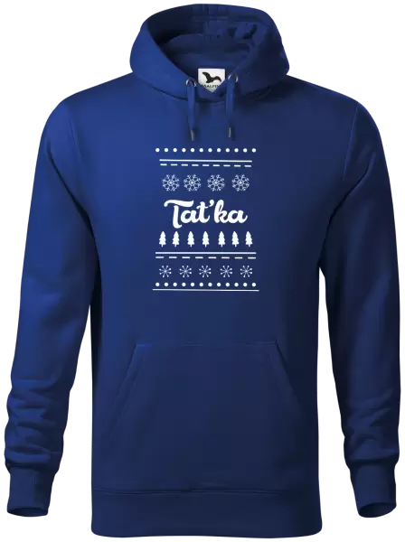 Pánská mikina Stromečky a vločky - taťka