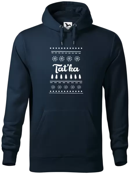 Pánská mikina Stromečky a vločky - taťka