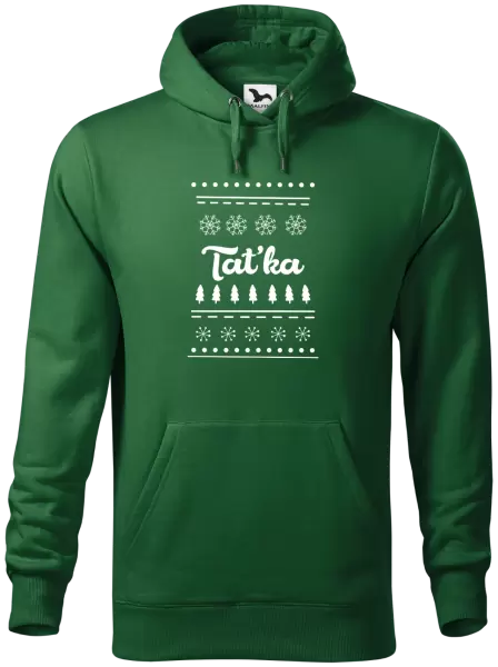 Pánská mikina Stromečky a vločky - taťka