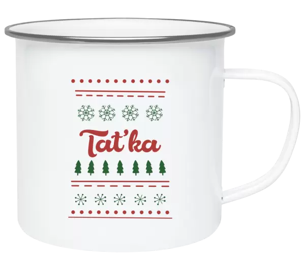 Vánoční plecháček Stromečky a vločky - taťka