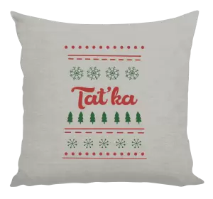 Vánoční polštář Stromečky a vločky - taťka