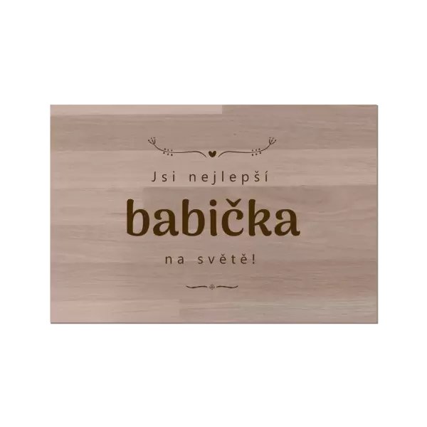Bukové prkénko Jsi nejlepší babička na světě