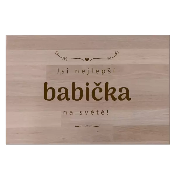 Bukové prkénko Jsi nejlepší babička na světě