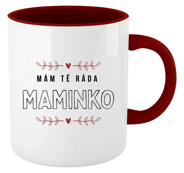 Hrnek Mám tě ráda maminko