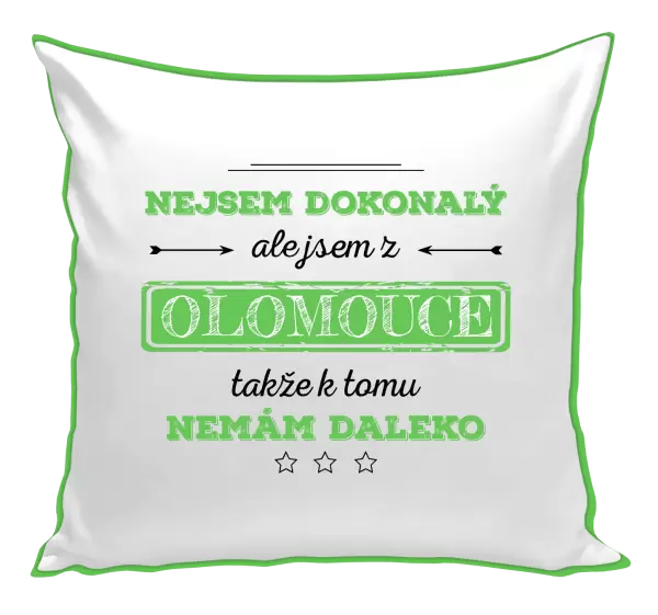 Polštář Nejsem dokonalý, ale jsem z ...
