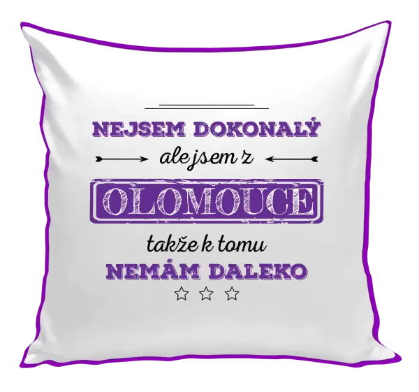 Polštář Nejsem dokonalý, ale jsem z ...