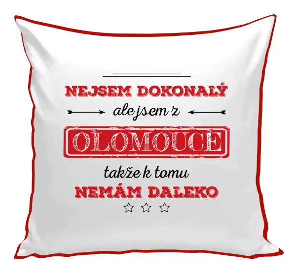 Polštář Nejsem dokonalý, ale jsem z ...