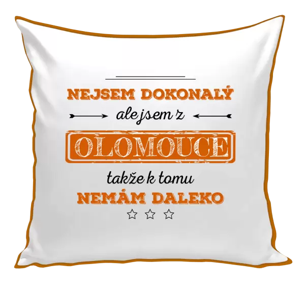 Polštář Nejsem dokonalý, ale jsem z ...
