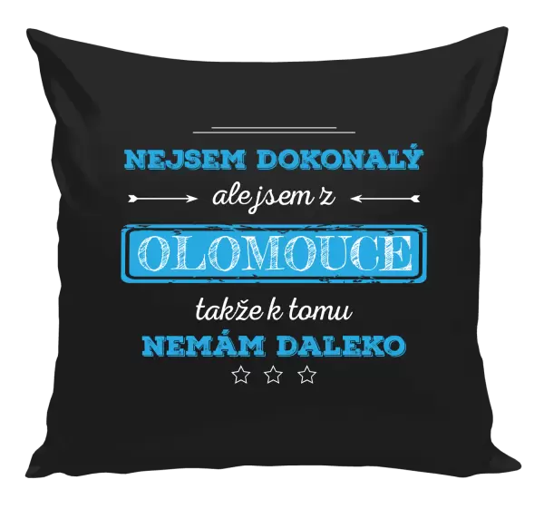 Polštář Nejsem dokonalý, ale jsem z ...