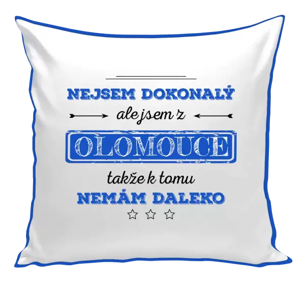 Polštář Nejsem dokonalý, ale jsem z ...