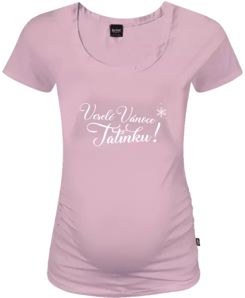 Vánoční těhotenské tričko Veselé Vánoce tatínku