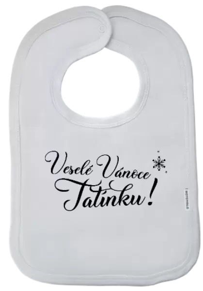 Dětský bryndák Veselé Vánoce tatínku