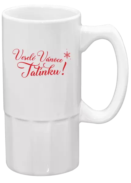 Půllitr Veselé Vánoce tatínku