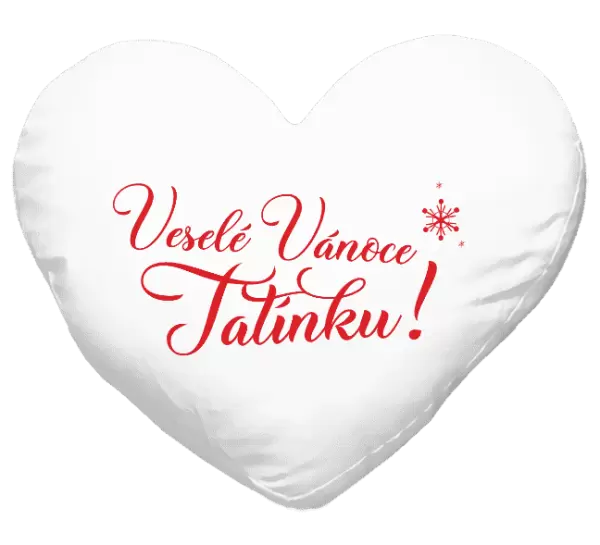 Vánoční polštář Veselé Vánoce tatínku