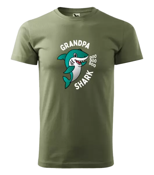 Pánské tričko Grandpa Shark