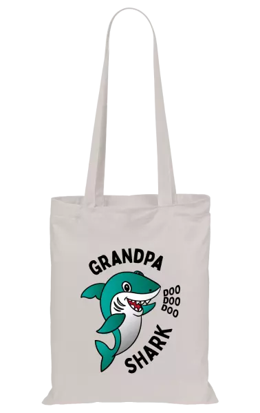 Látková taška Grandpa Shark