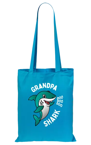 Látková taška Grandpa Shark