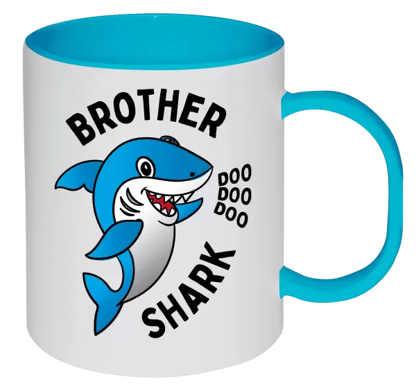 Plastový hrnek Brother Shark