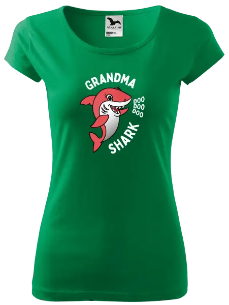 Dámske tričko Grandma Shark