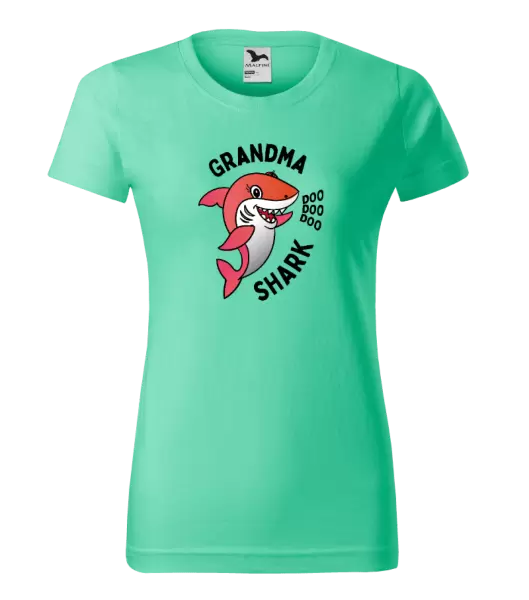 Dámské tričko Grandma Shark