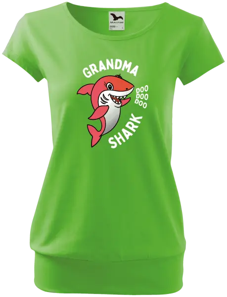 Dámske tričko Grandma Shark