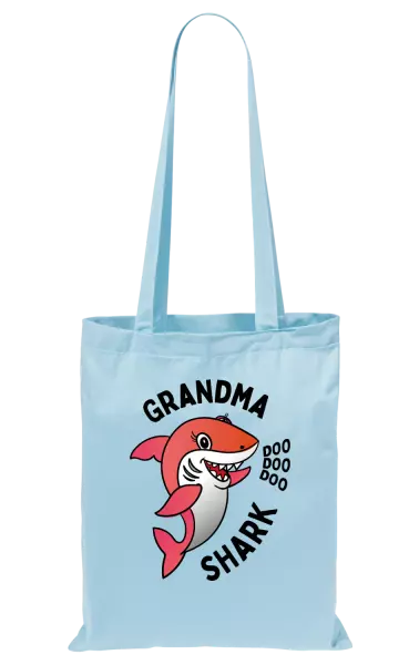 Látková taška Grandma Shark