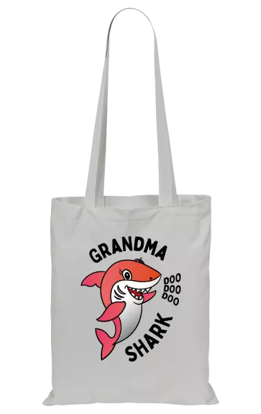Látková taška Grandma Shark