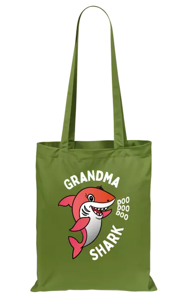 Látková taška Grandma Shark