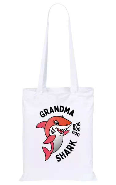 Látková taška Grandma Shark