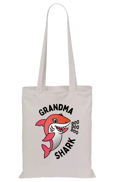 Látková taška Grandma Shark