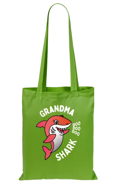 Látková taška Grandma Shark