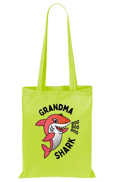 Látková taška Grandma Shark