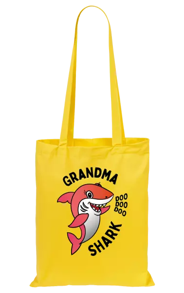 Látková taška Grandma Shark