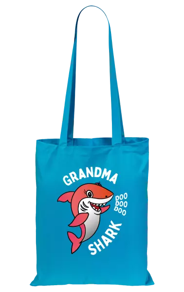 Látková taška Grandma Shark
