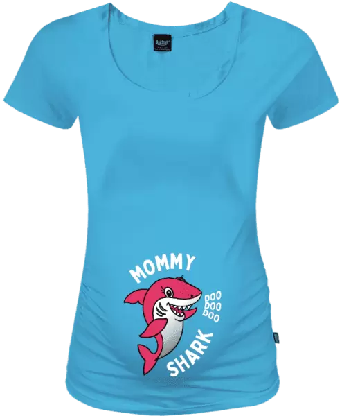 Tehotenské tričko Mommy Shark
