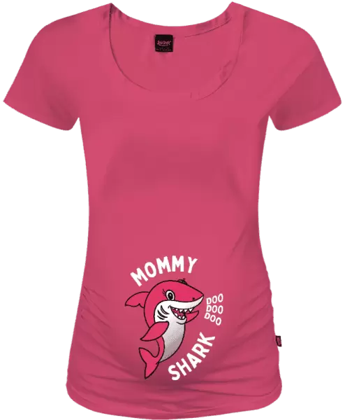 Tehotenské tričko Mommy Shark