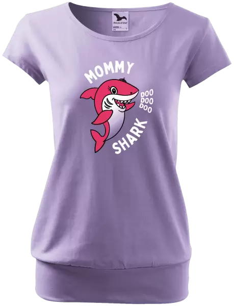 Těhotenské tričko Mommy Shark