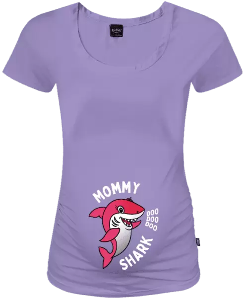 Tehotenské tričko Mommy Shark