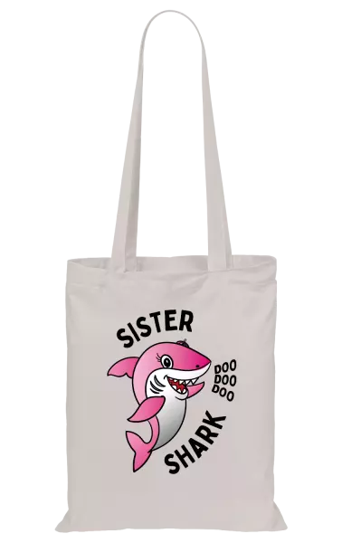 Látková taška Sister Shark