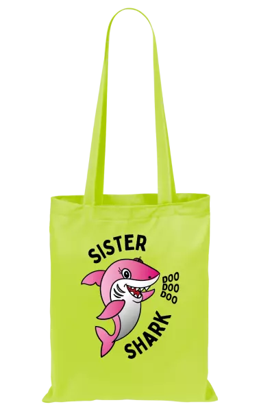 Látková taška Sister Shark