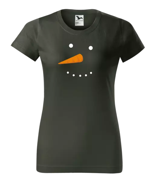 Dámské vánoční tričko Sněhulák