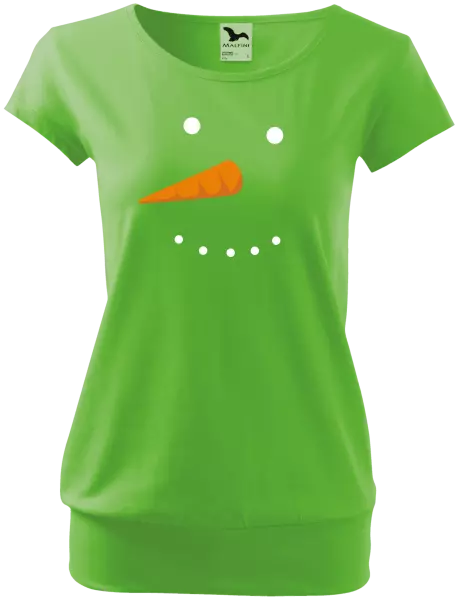 Dámské vánoční tričko Sněhulák