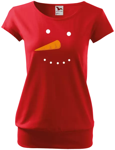 Dámské vánoční tričko Sněhulák