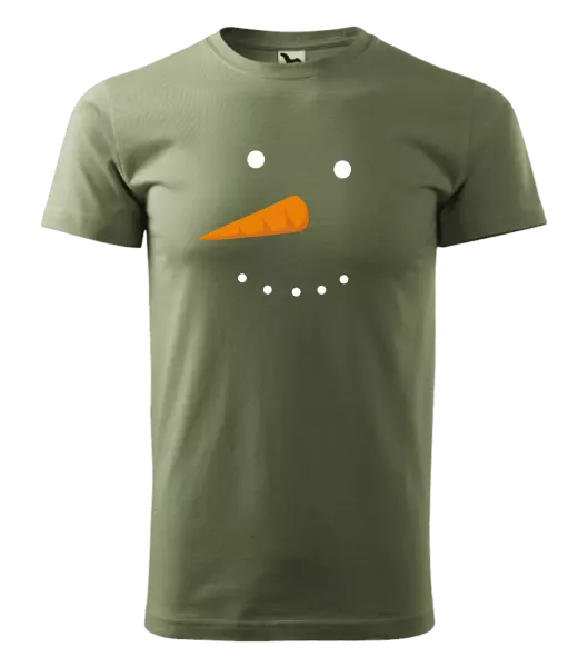Pánské vánoční tričko Sněhulák